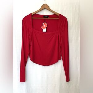 NWT Cider Red Long Sleeve Women's Top